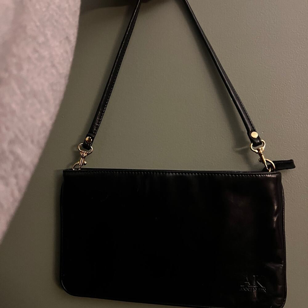 Vintage Y2K Anne Klein Mini Black Shoulder Bag